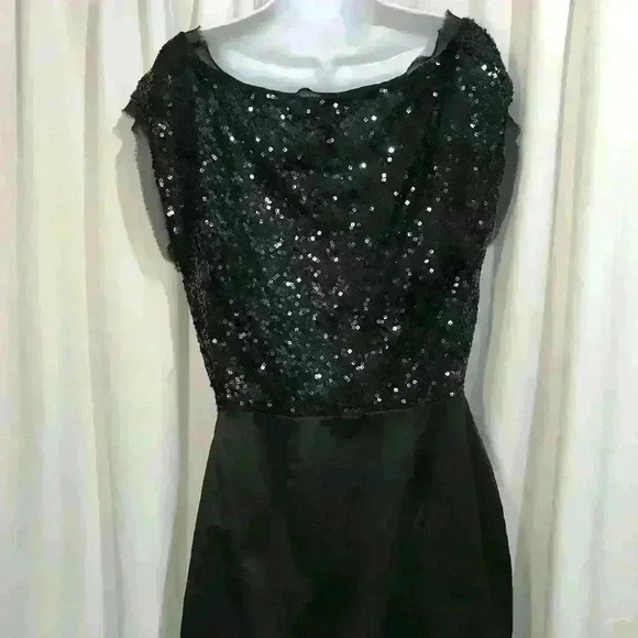 BCBG Generation Sequin and Satin Mini Dress. - Picture 6 of 7